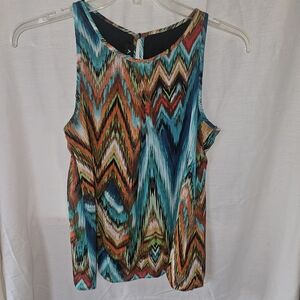A. Byer Colorful Chevron Tank Top